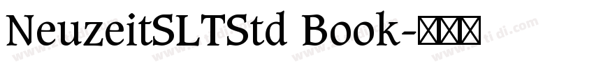 NeuzeitSLTStd Book字体转换